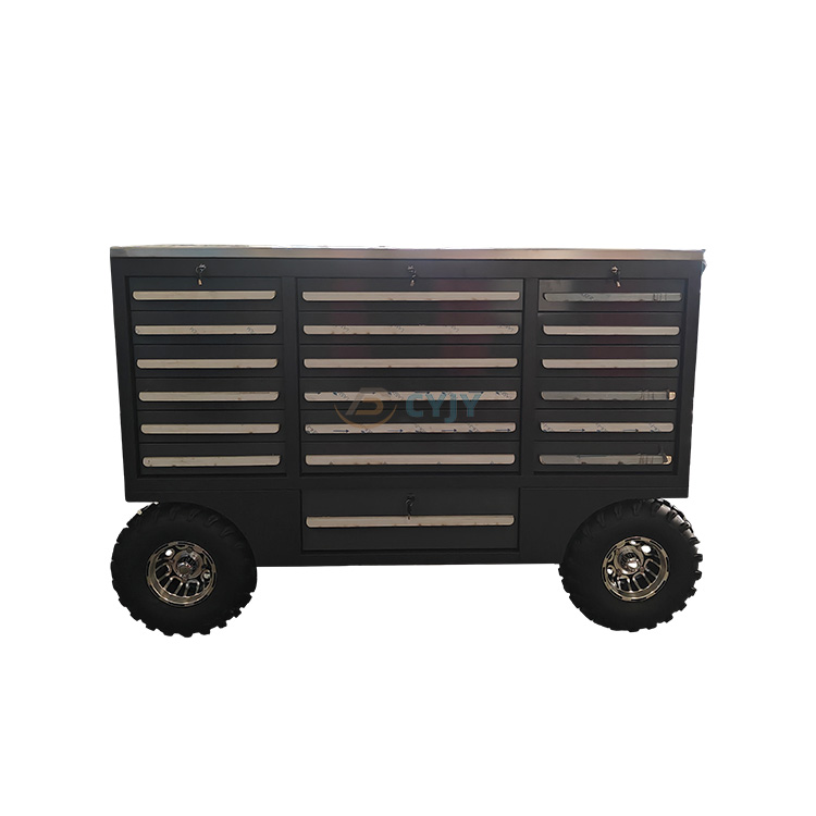 Big Wheel Pit Car Metal Tool Kabinet